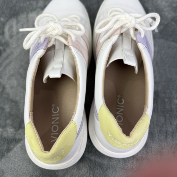 Vionic Women‎ Size 9.5 Accent Sneakers Leather Casual Comfort Shoes - Picture 11 of 12